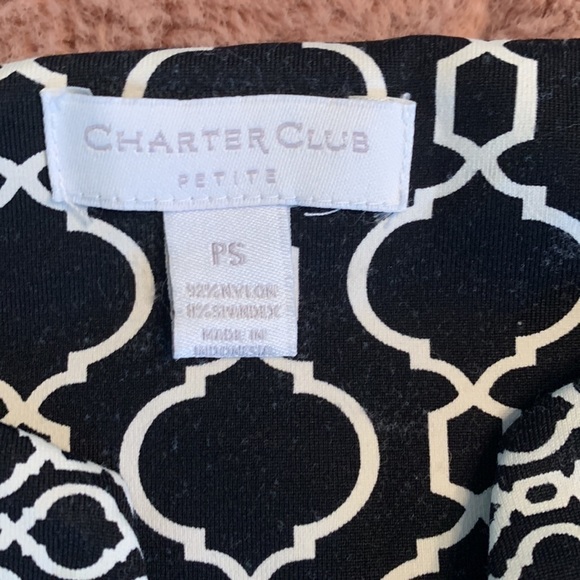 Charter Club Dress in Black and White Petite Small in EUC - Picture 4 of 6